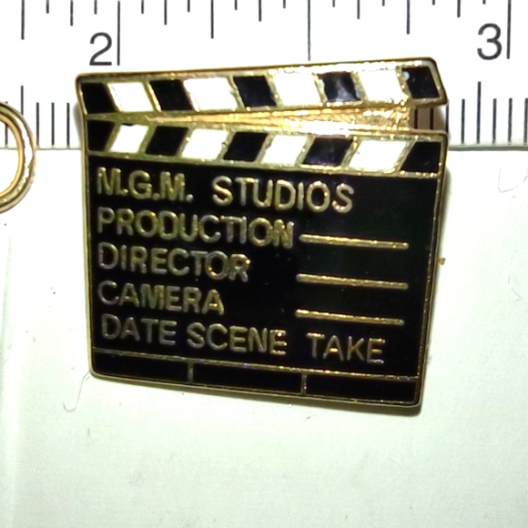 MGM Film Movie Clapper Board Pin Lot of 2 - Picture 3 of 14